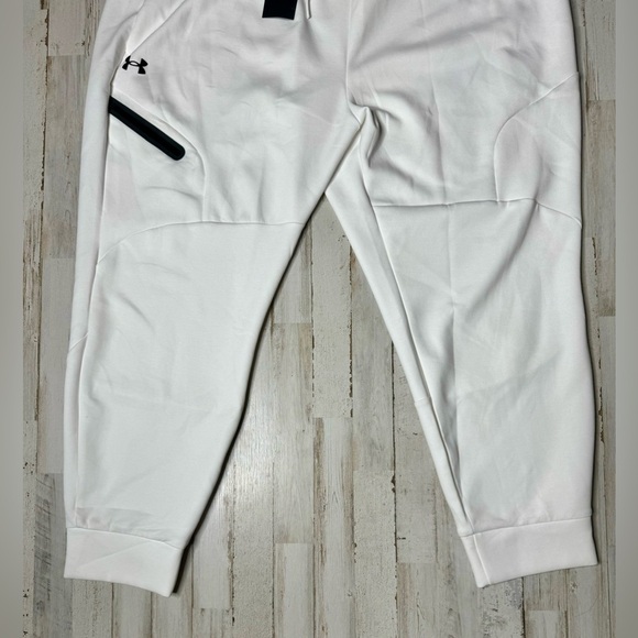 Under Armour Unstoppable Fleece Joggers 3XL White Stretch Wicking Drawcord NWT - Picture 4 of 10